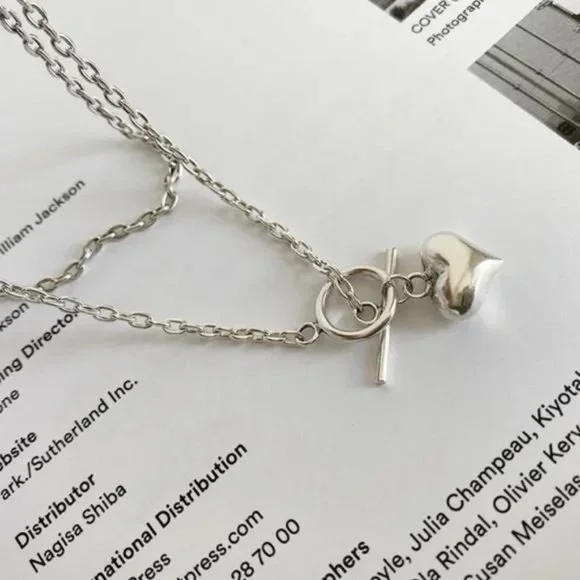 “18” 925 STERLING SILVER LOVE HEART NECKLACE, NICE NECKLACE, CUTE NECKLACE - Picture 5 of 5